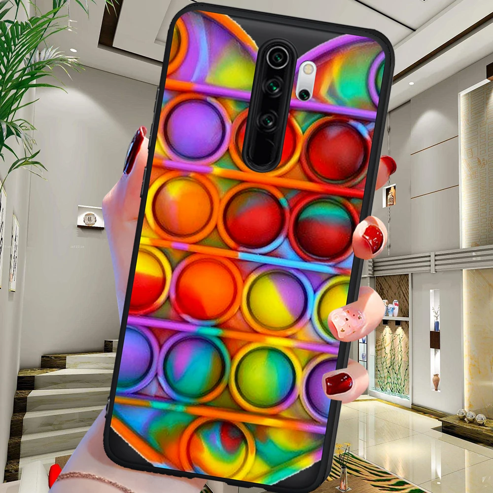 

Bubble Fidget Reliver Stress Antistress for Xiaomi Mi 9T Redmi Note 5 6 7 8 8T 9 9S 10 10Pro K20 K30 9T Pro Phone Case Coque