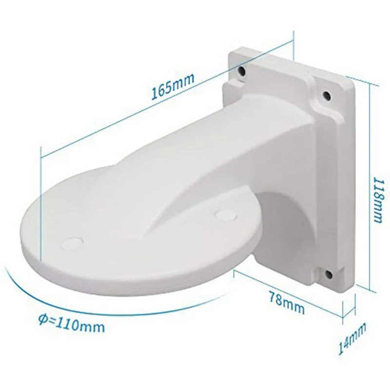 

Universal Waterproof Stable Wall Mount Baby Monitor Home Indoor Security Dome Camera Bracket ABS Stand DS-1258ZJ