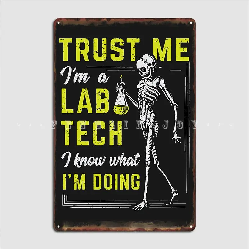 

Металлическая табличка Trust Me I M A Lab для кинотеатра, создание плаката, пещера, строительный плакат