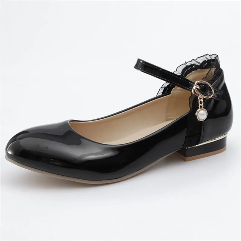 

Flat Ankle Strap Shoes Women Ballerina Flats Ballet Flat Wedding Bridal Round Toe Flat Dress Shoes for Women Plus Size 41 42 43