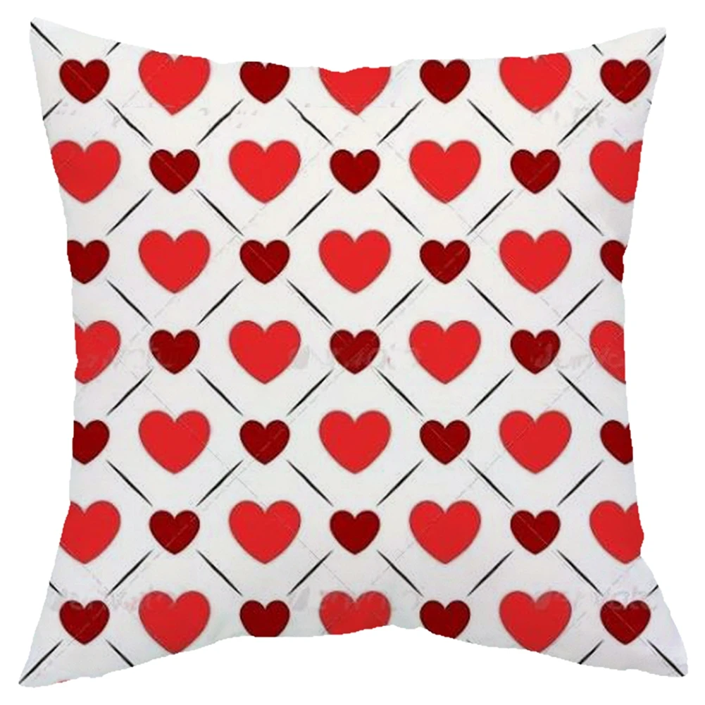 

Sweet Couple Home Decorative Theme Plush Square Living Sofa Cushion Cover Elegant Throw Pillow Case 45x45 Cm
