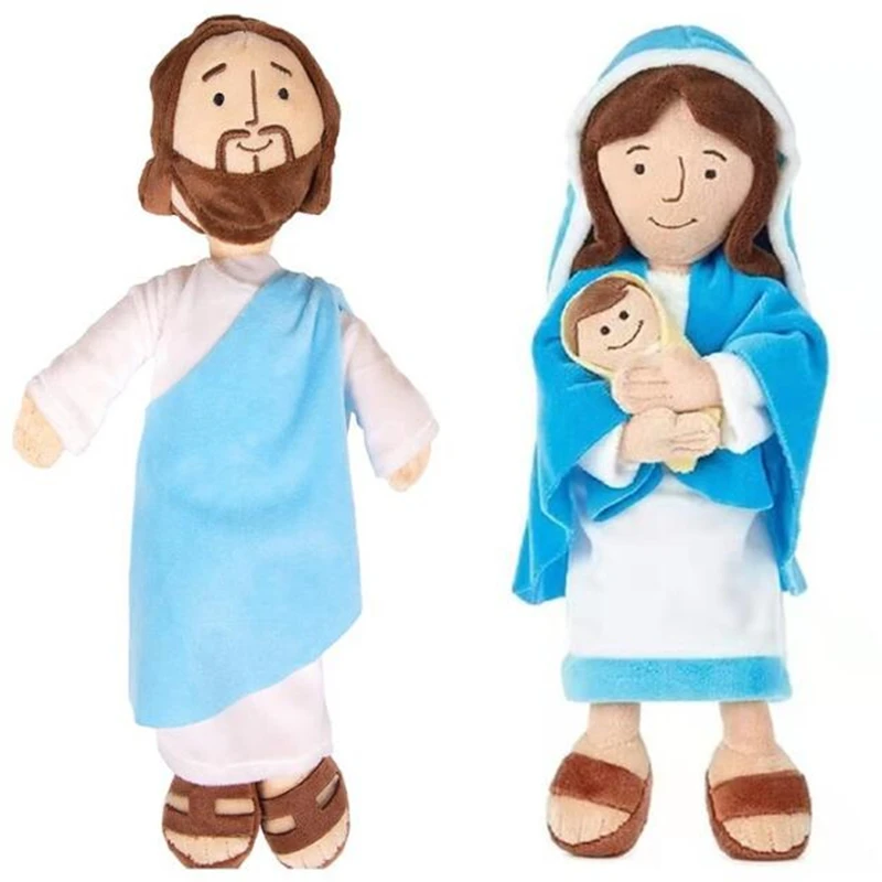 2 шт./лот 30 см плюшевая игрушка My Friend Иисус и Дева Мария мягкие христианские
