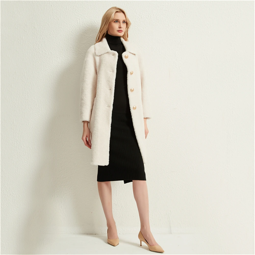 Куртка Pudi женская зимняя теплая с натуральным лисьим мехом воротником H99178 пальто