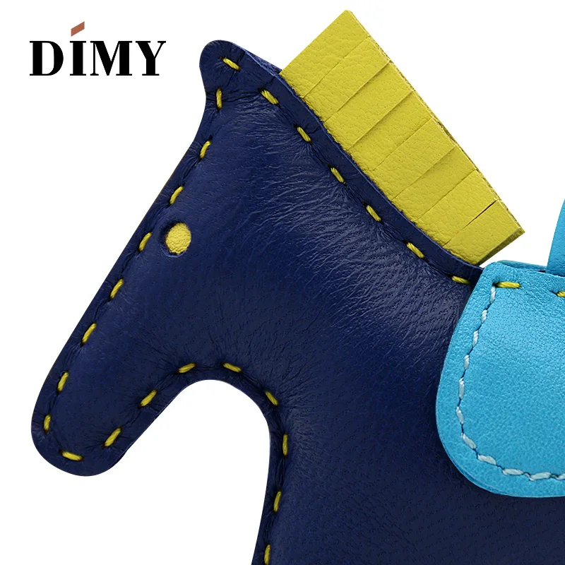 DIMY ручная работа Натуральная овечья кожа мини сумка с пони милая лошадь шарм