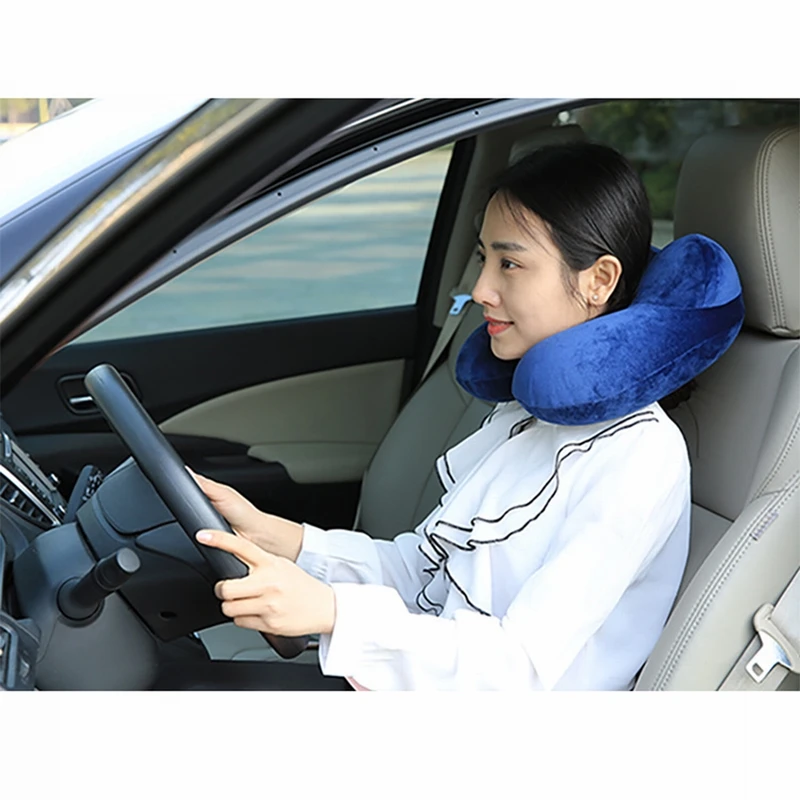 Новинка! Надувная u-образный открытый подушки для путешествий Портативный