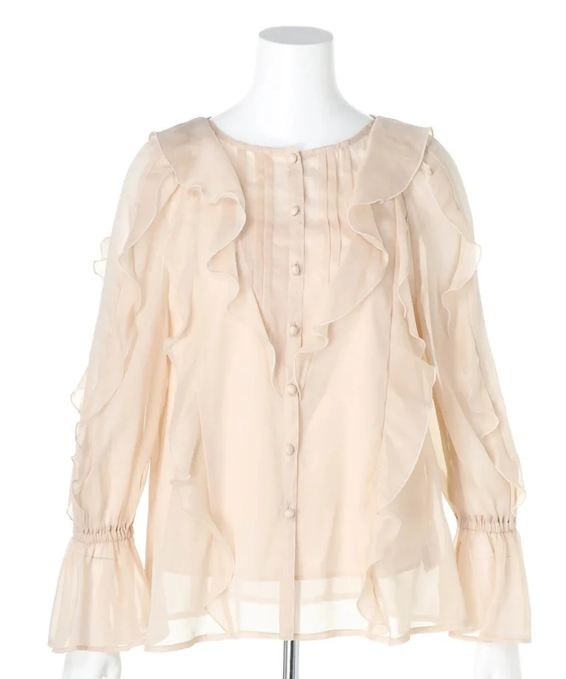 

Sweet Flare Long Sleeve Shirts Woman 2021 Spring New Japanese Casual Loose Women Blouse Fashion Ruffles Design O-neck Blusas