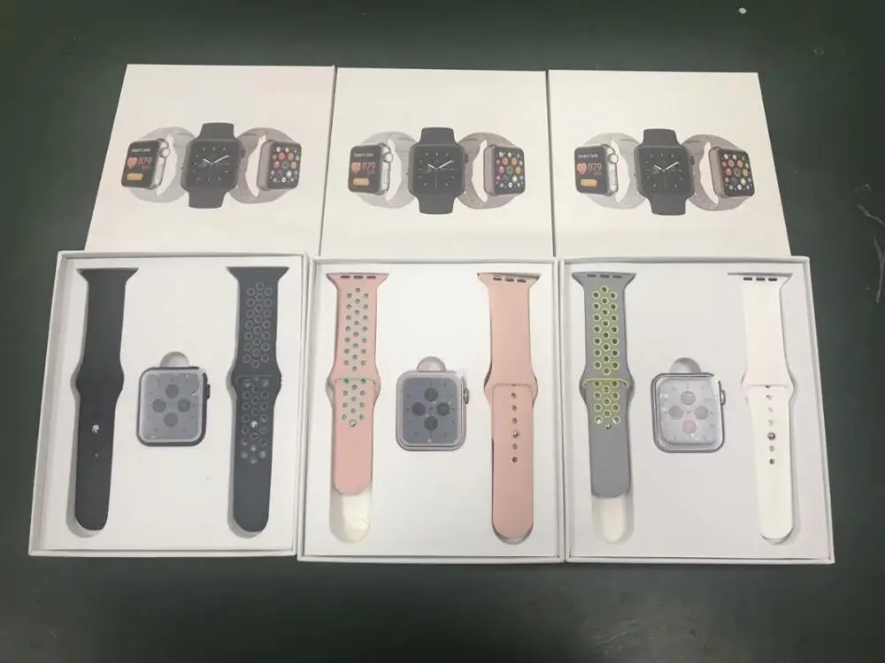 Each Watch 2 Straps Mareecun новые V6 часы 5 полный день HD яркий циферблат мода вращающийся интерфейс взаимодействие спортивный браслет Магнитная Зарядка 42/44 мм - Цвет: Each Watch 2 Straps
