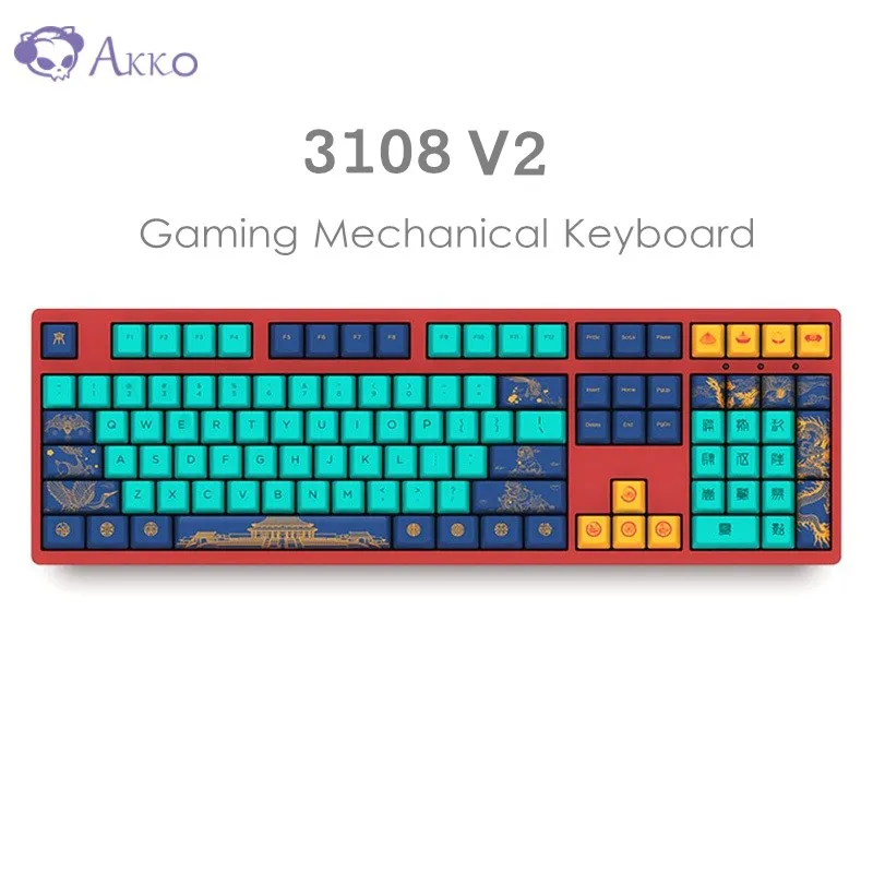 Игровая механическая клавиатура AKKO 3108 V2 с 108 клавишами AKKO/Cherry MX Switch 85% PBT