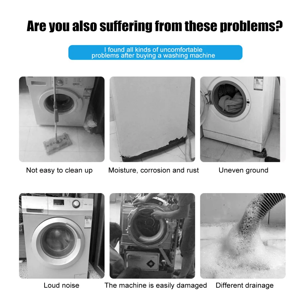 4 шт. универсальные антивибрационные коврики для стиральной машины|Подкладки под