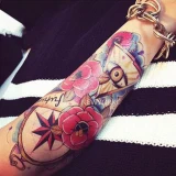 Тату-наклейка на руку женская Полуперманентная моющаяся | Красота и здоровье