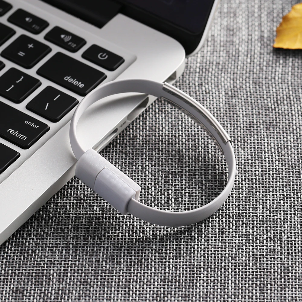 KISSCASE портативный мини микро-usb браслет зарядное устройство кабель для зарядки