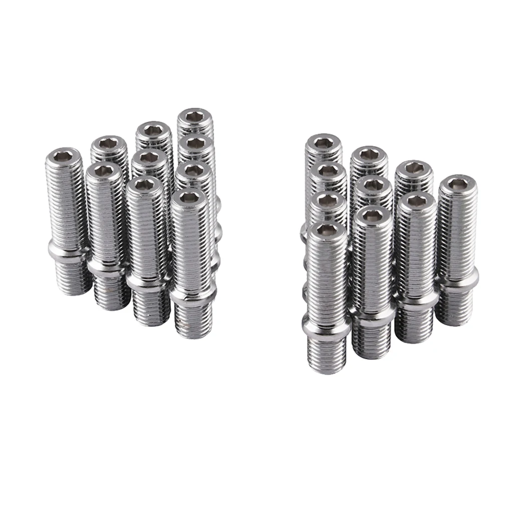 

20pcs Extended M14x1.5-M12x1.5 Wheel Stud Conversion 50mm Length Adapter Bolt