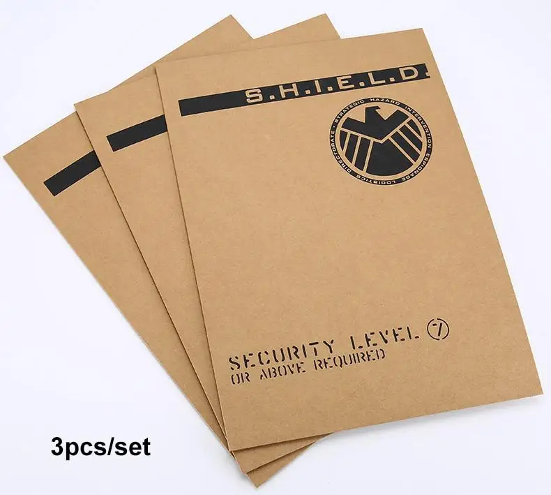 

Агенты SHIELD A4 Папка для документов из крафт-файлов Супергерой Шол Архив Папка для бумаги Офисная сумка для файлов Канцелярские принадлежности Косплей