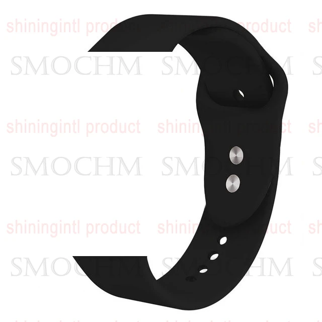 black silicone band Smochm IWO 10 gps часы Bluetooth умные часы спортивные Смарт часы Обновлено IWO 9 Беспроводное зарядное устройство для iPhone Android - Цвет: black silicone band