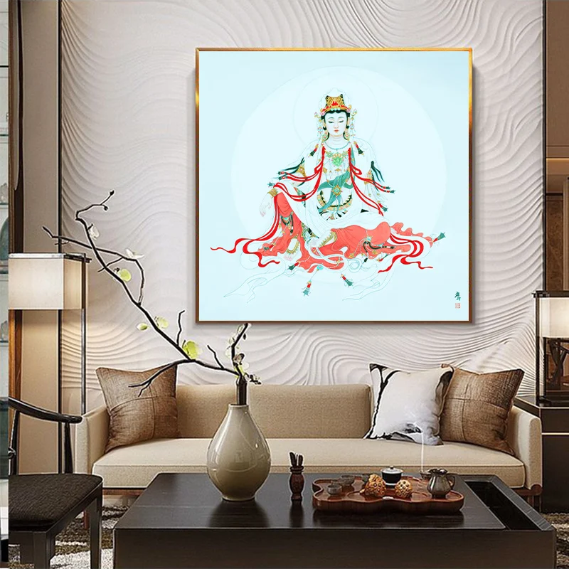 Avalokitesvara Bodhisattva Thangka буддистская Картина на холсте принты Настенная картина