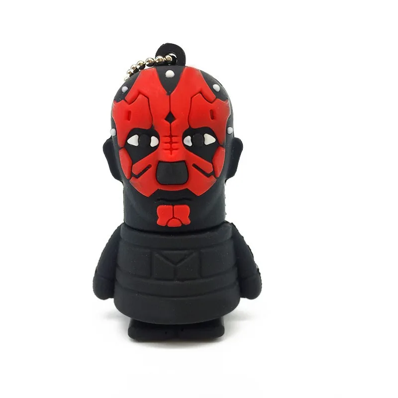Das Moore Флеш-накопитель USB 64G Star Wars, флеш-накопитель 32 GB, флешка 16GB R2D2 Darth Vinda 8GB 4GB Maul Bounty Hunter, USB2.0 карта памяти, носитель - Color: Das Moore