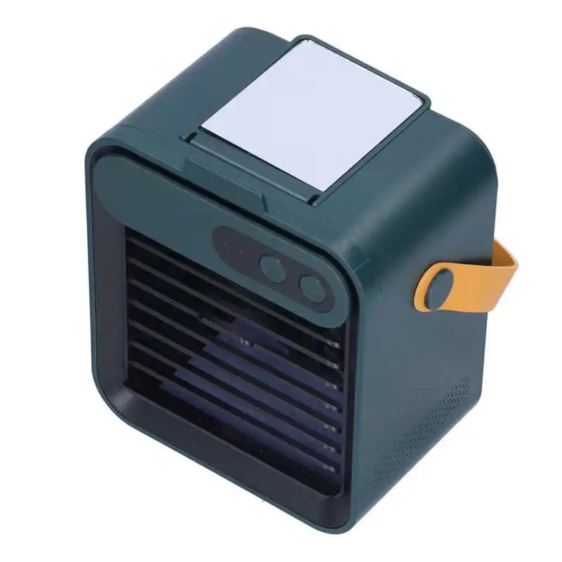 

Air Cooler Small USB Spray Fan with Phone Holder Mirror for Office for Women for Desktop for Home