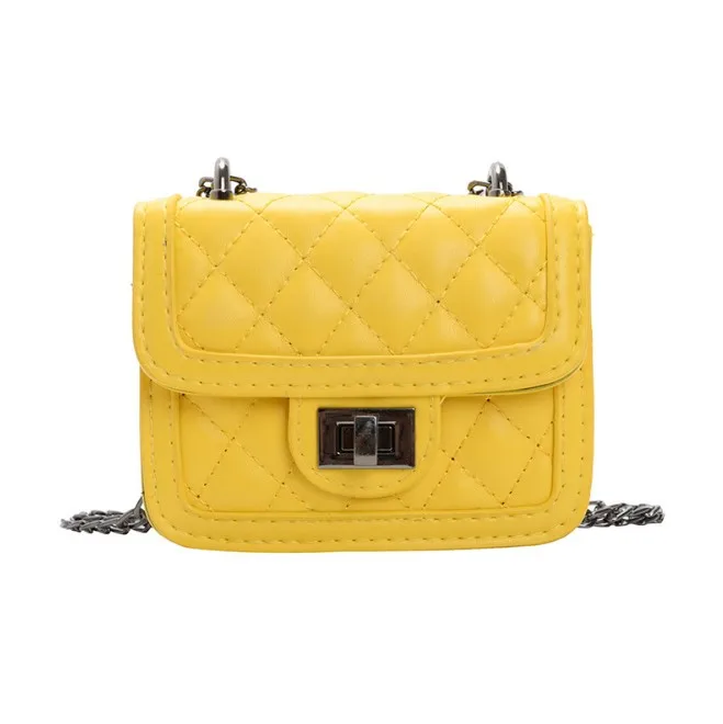 Брендовая дизайнерская детская маленькая сумка-мессенджер с цепочкой модные