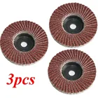 3pcs Flat Flap Discs 75mm 3 Inch Sanding Discs 80 Grit Grinding Wheels Blades Wood Cutting For Angle Grinder