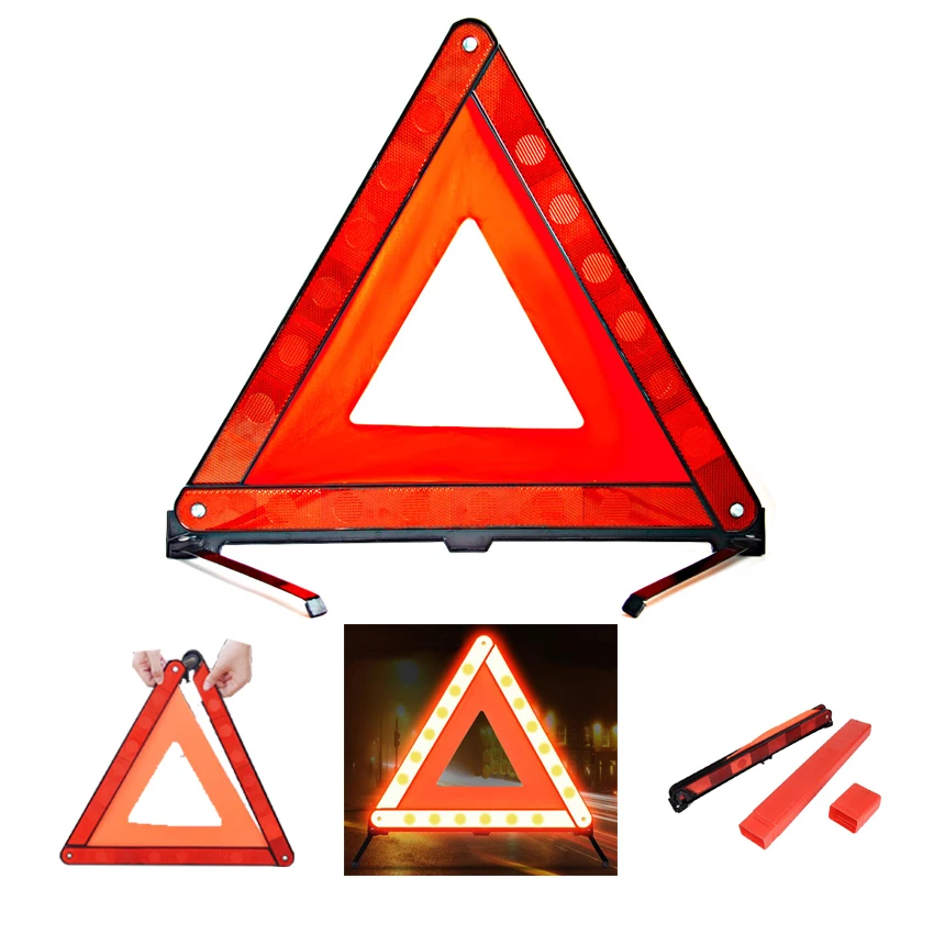 

Штатив, складной треугольный светоотражающий дорожный предупредительный знак для парковки автомобиля