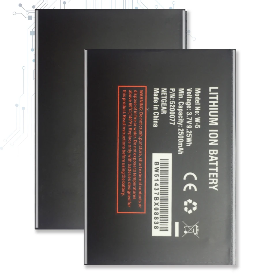 W 5 Аккумулятор для Netgear Sierra 770S 771S 790S 782S W5 сменный аккумулятор 2500 мАч|Аккумуляторы