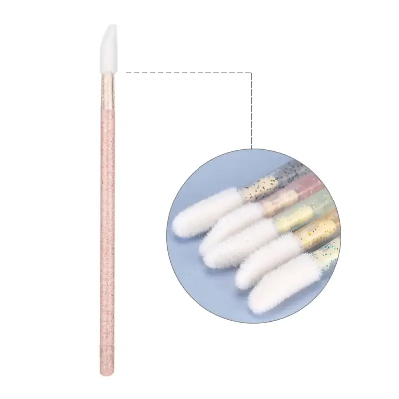 

50pc Disposable Lip Brush Cosmetic Makeup Brush Lipstick Lip Gloss Wands Pen Cleaner Applicator Eyeshadow Lip Gloss Brushes Tool