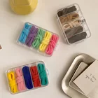 Резинки для волос цветные эластичные, 25 шт.упаковка