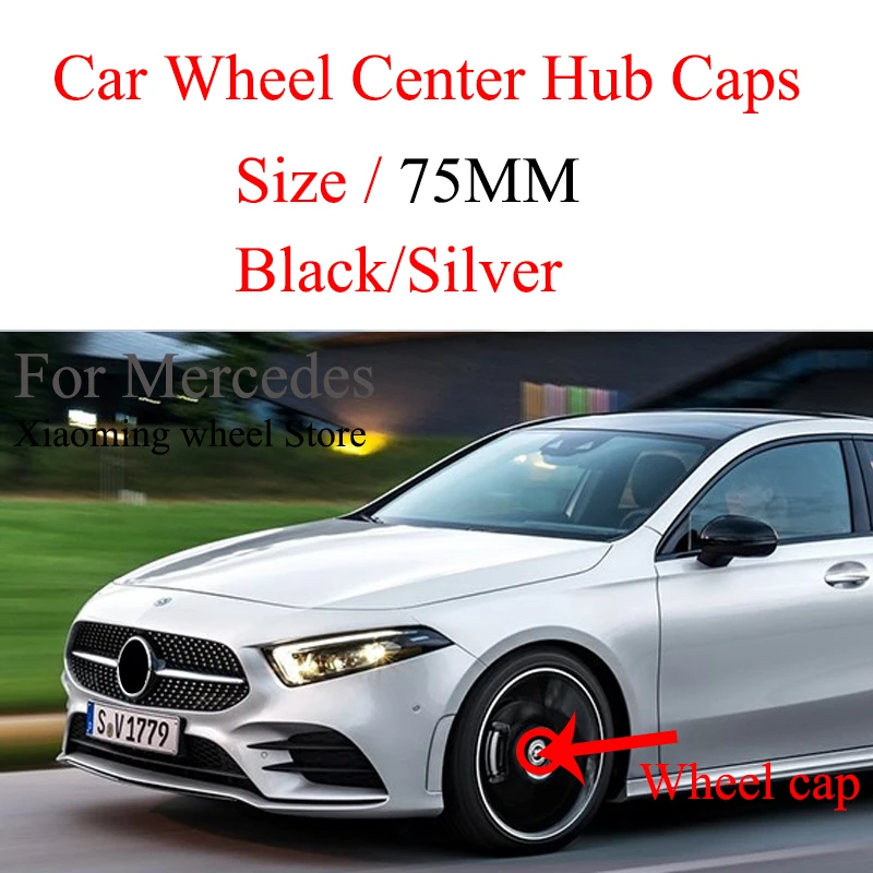 20 шт./компл. 75 мм черная наклейка на колесо для стайлинга автомобиля Центральная