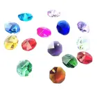 Хрустальные Восьмиугольные бусины в 1 отверстие для люстры, 500 шт., 14 мм