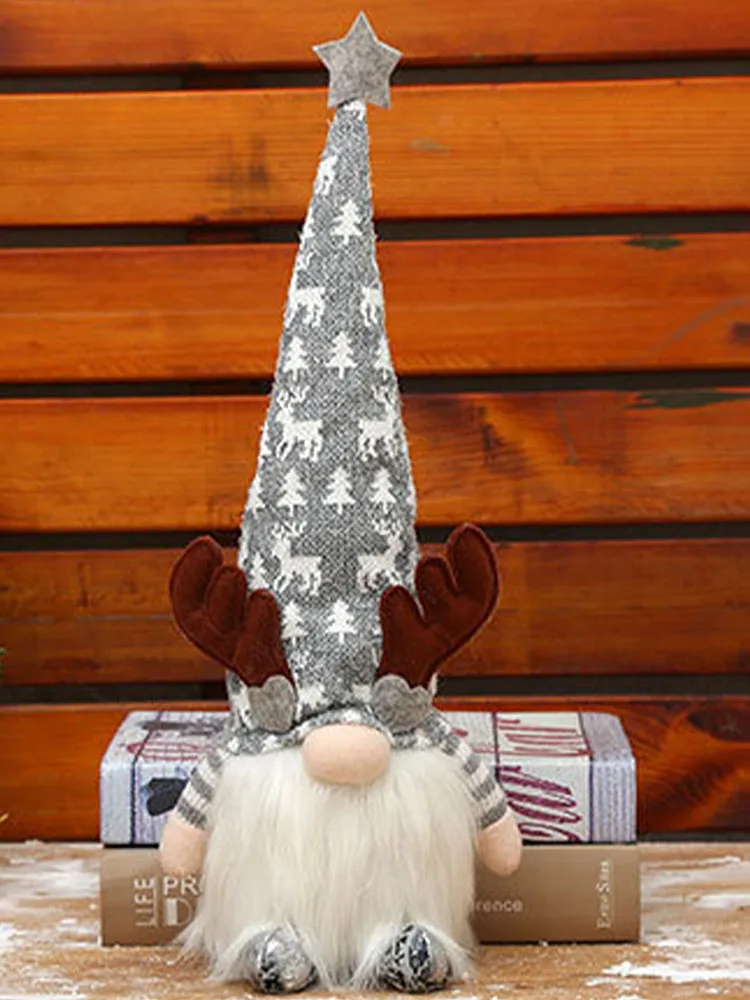 Рождественские украшения рождественские для дома светящийся Безликий гном
