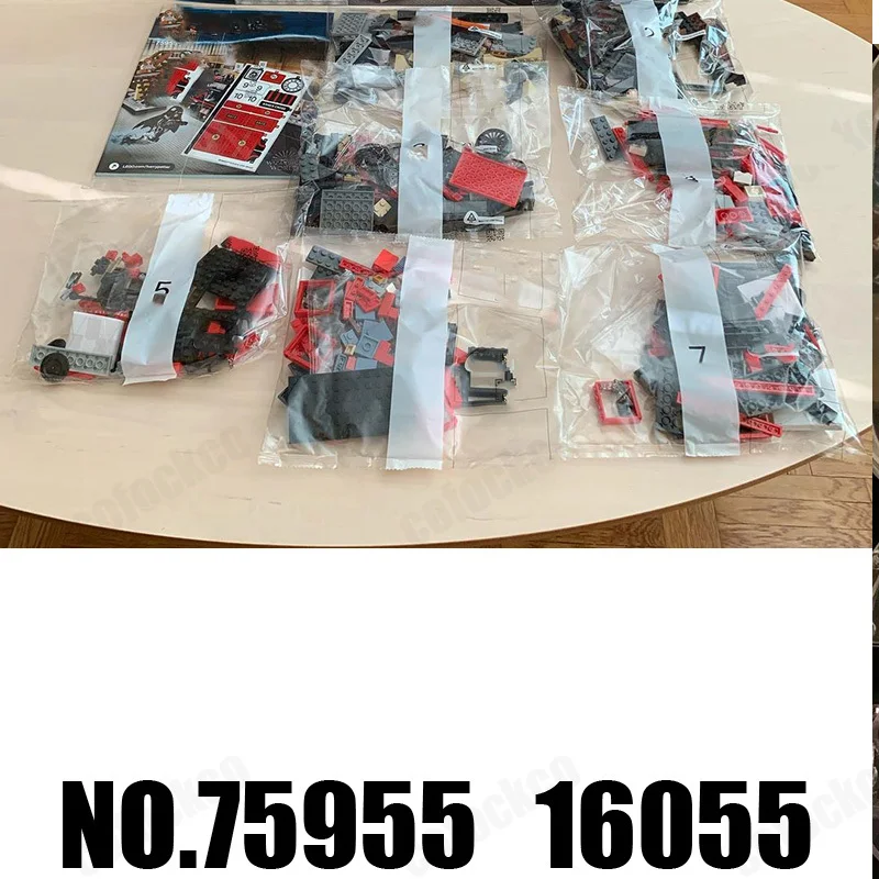 

Магический Экспресс-поезд 800 + шт./набор 16055 75955 11006 83033 строительные блоки кирпичи для детей рождественские подарки