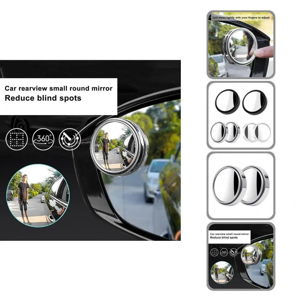 

Useful Clear Self-adhesive High-definition Glass Blind Spot Mirrors Car Rear View Mirror Blind Spot Mirror 1Pair