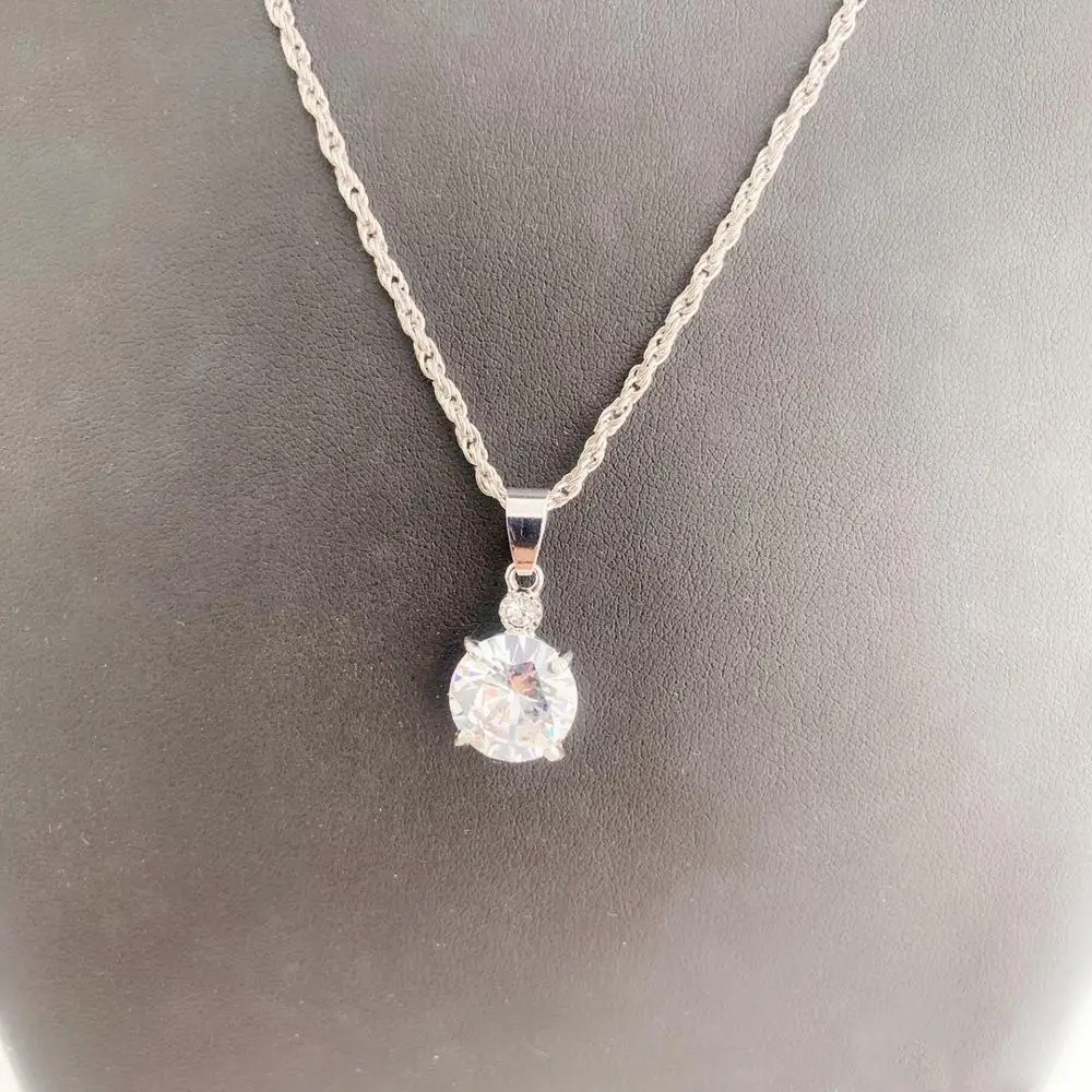 Ожерелья из родия модные ювелирные изделия ожерелья свадебвечерние подарки