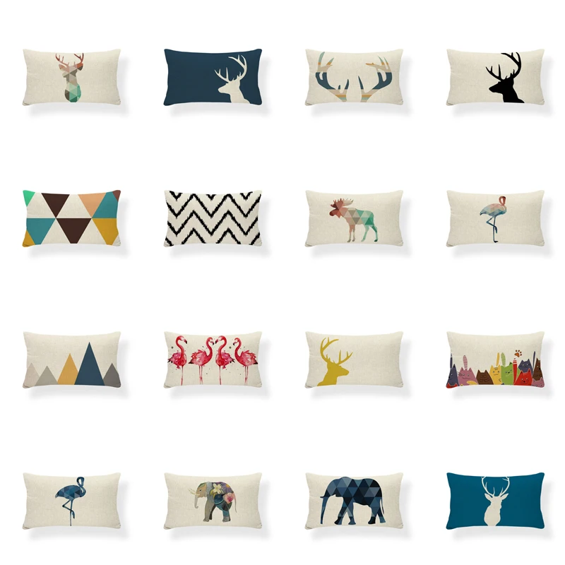 Новинка прямоугольная наволочка Современная черная МАНДАРИНКА 50x30 см в виде