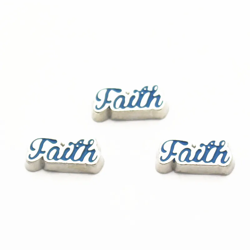 

10pcs/lot English charm best faith Floating Charms For Floating Memory Charms Lockets Diy Jewelry making