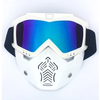 men ski snowboard mask snowmobile skiing goggles women windproof motocross protective glasses safety goggles with mouth filter