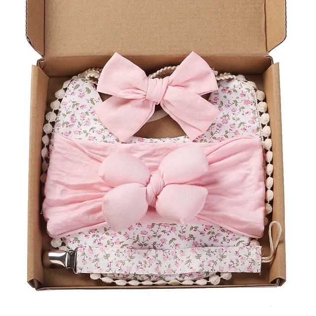 4Pcs/Set Flower Print Baby Gift Box 3