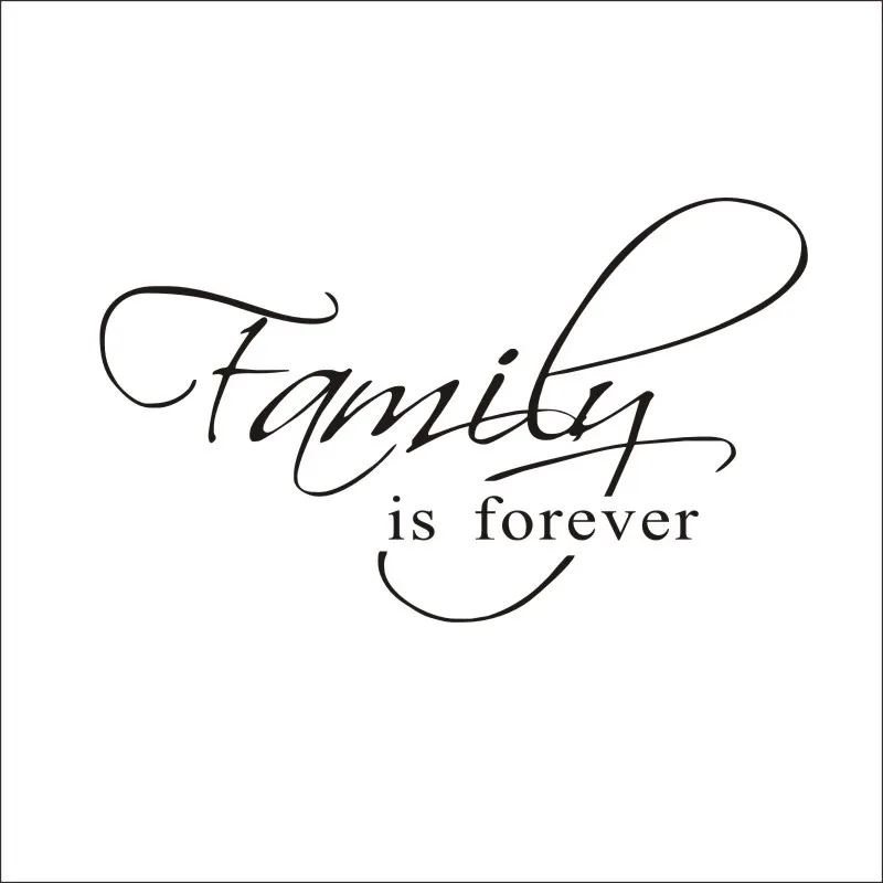 

Hot Selling Creative Wall Stickers Family Is Forever Home Background Decoration