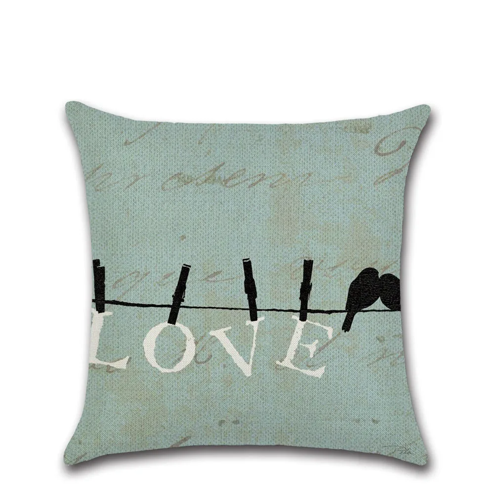 Птица рум тема на полюсе 45*45 см чехол для подушки льняная подушка автомобиля