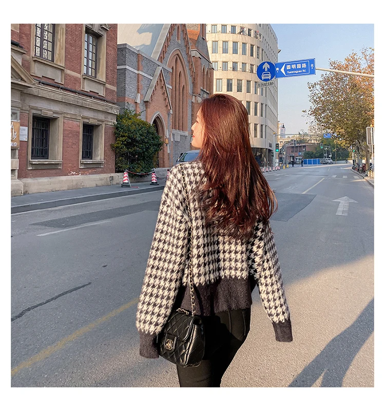 

buttons cardigan sweater sweet plaid Geometric pattern design