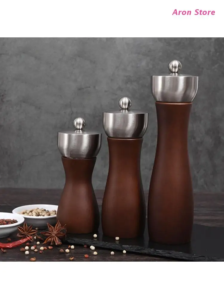5/6/8 дюймов деревянные соль мельница для перца ручная Керамика сердечника