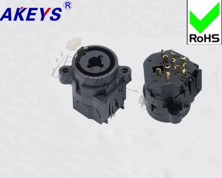 5 шт. XJ 001 HTC audio двухместная многофункциональная розетка XLR аудио комбинированная