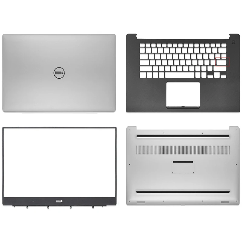

NEW Laptop LCD Back Cover/Front Bezel/Palmrest/Bottom Base For Dell XPS 15 9550 J83X5 0J83X5 0YHD18 YHD18 A B C D Cover Silver