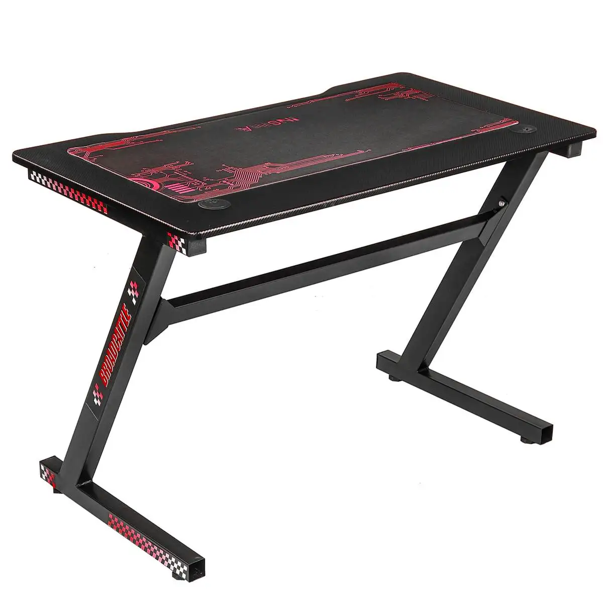 

NEW 43.3"Game Table Computer Desktop Table Game Professional Carbon Fiber Textured Surface Internet Game Computer Table