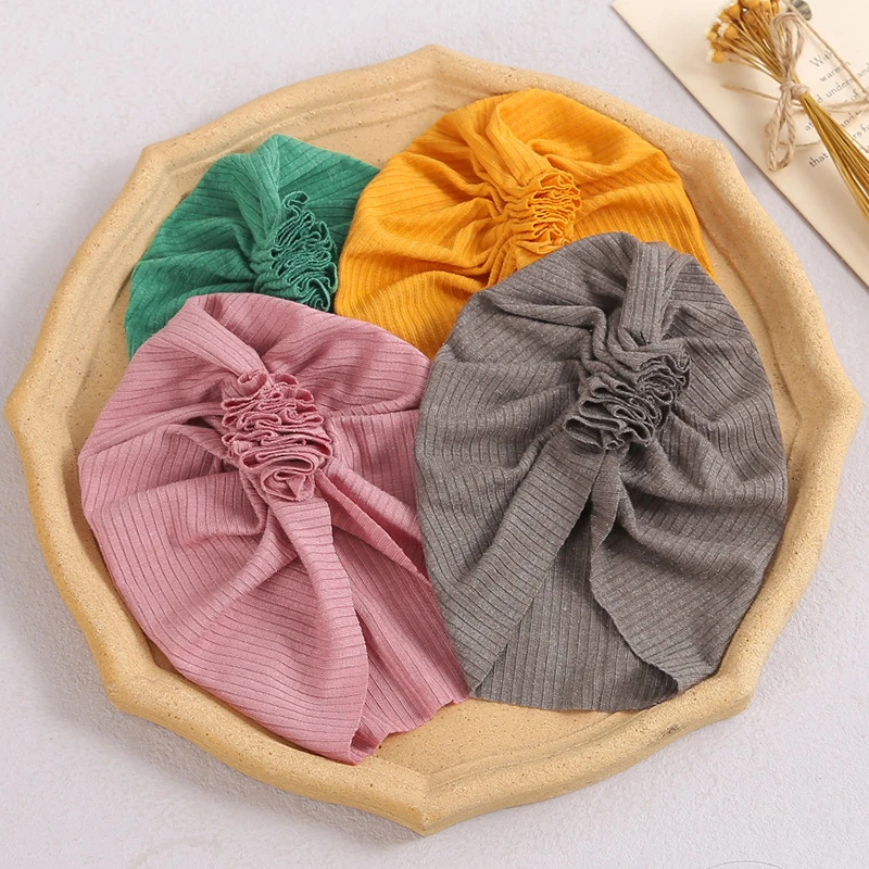 

Плиссированная Женская шапочка, детские шапки, детская индийская шапочка для новорожденных, головной убор для фотосъемки, Весенняя шапочка