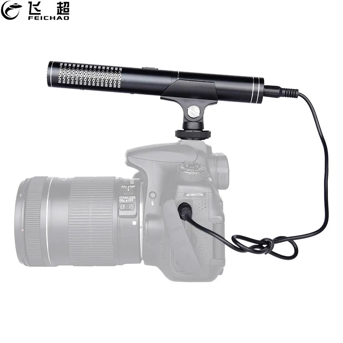 Профессиональный микрофон из алюминиевого сплава для записи видео и интервью 3 5