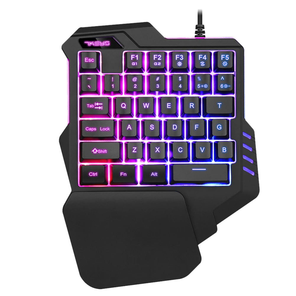 One-Handed Mini Gaming Keypad Mechanical Keyboard RGB Backlit Portable Cool Light Game Controller For Overwatch Gamer | Компьютеры и