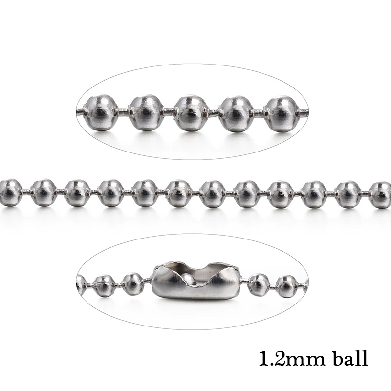 Цепочка Из медный серебристый цвет бронзы 1 2 мм 10 шт. | Украшения и аксессуары