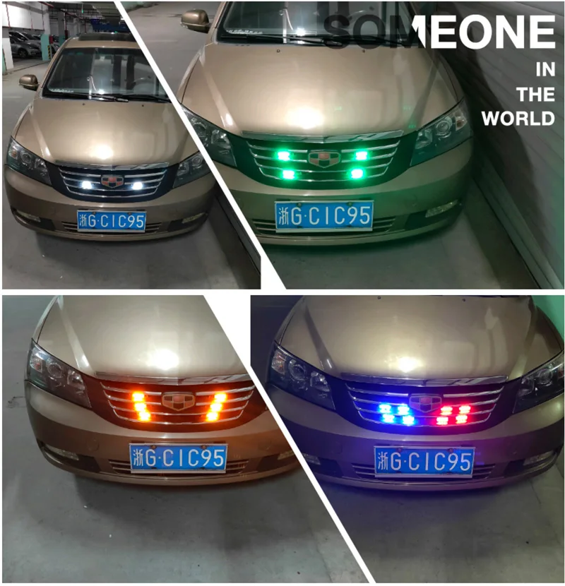 

Police Light Wireless Remote Stroboscope Led 6X3 Led Car Truck Ambulance Emergency DC 12V Flashing Firemen WarningStrobe Light