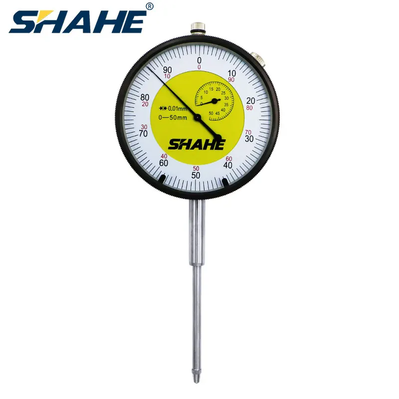 SHAHE 0,01 мм 0-50 мм, высокое качество, точный циферблат, индикатор, точный индикатор, измерительный прибор, циферблат, индикатор, измерительные инструменты